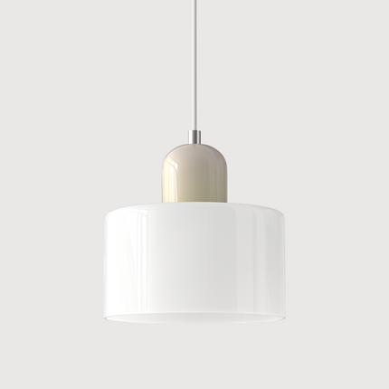 Lampa wisząca z regulowaną wysokością i przezroczystym szklanym kloszem do wyspy kuchennej – nowoczesny design Bauhaus 14