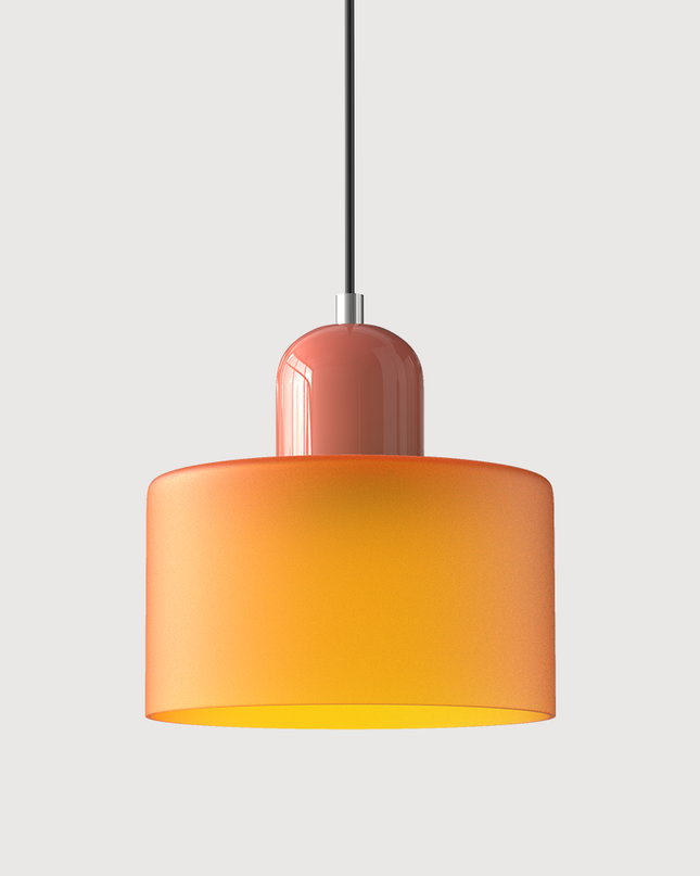 Lampa wisząca z regulowaną wysokością i przezroczystym szklanym kloszem do wyspy kuchennej – nowoczesny design Bauhaus 6