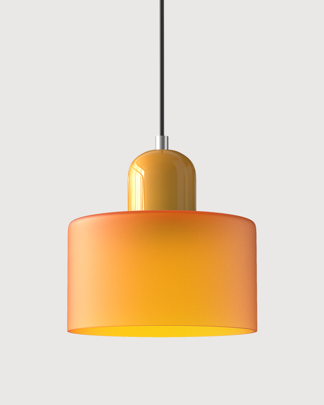 Lampa wisząca z regulowaną wysokością i przezroczystym szklanym kloszem do wyspy kuchennej – nowoczesny design Bauhaus 8