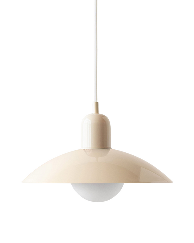 Lampa wisząca z zakrzywionym metalowym kloszem do oświetlenia kuchennego – minimalistyczna oprawa do wnętrz 0