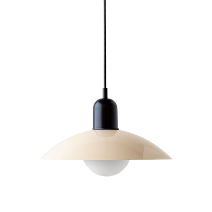 Lampa wisząca z zakrzywionym metalowym kloszem do oświetlenia kuchennego – minimalistyczna oprawa do wnętrz 13