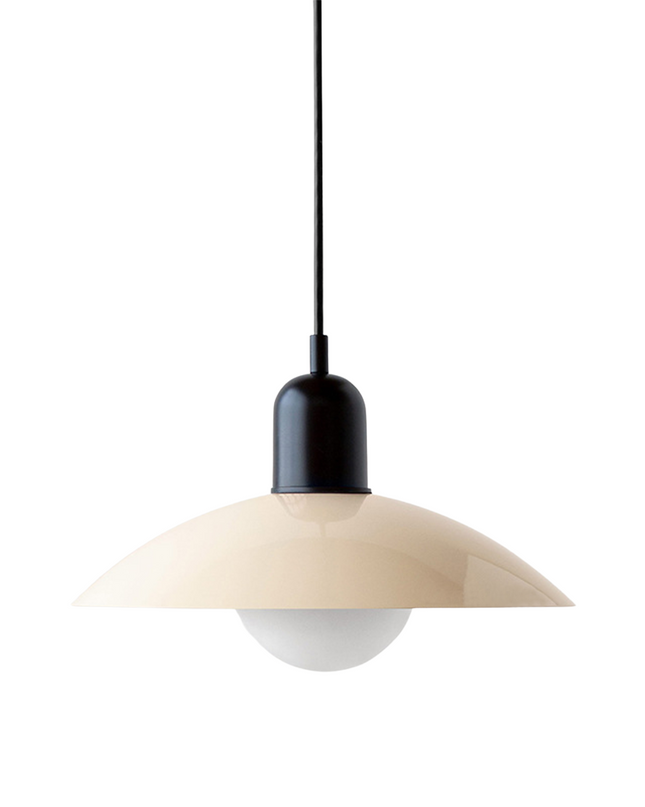 Lampa wisząca z zakrzywionym metalowym kloszem do oświetlenia kuchennego – minimalistyczna oprawa do wnętrz 13