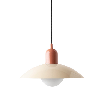 Lampa wisząca z zakrzywionym metalowym kloszem do oświetlenia kuchennego – minimalistyczna oprawa do wnętrz 14