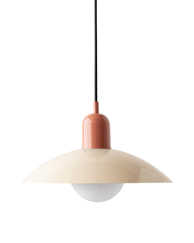 Lampa wisząca z zakrzywionym metalowym kloszem do oświetlenia kuchennego – minimalistyczna oprawa do wnętrz 14