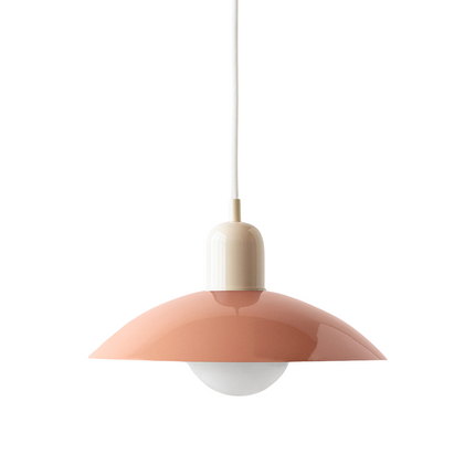 Lampa wisząca z zakrzywionym metalowym kloszem do oświetlenia kuchennego – minimalistyczna oprawa do wnętrz 17