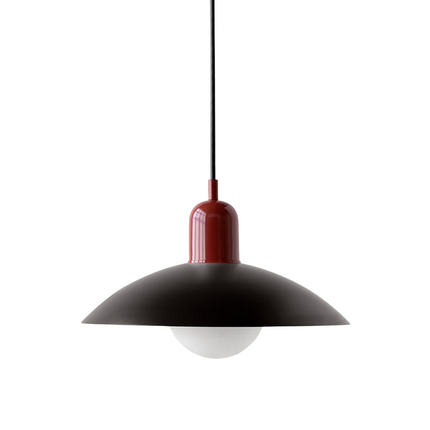 Lampa wisząca z zakrzywionym metalowym kloszem do oświetlenia kuchennego – minimalistyczna oprawa do wnętrz 19