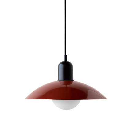 Lampa wisząca z zakrzywionym metalowym kloszem do oświetlenia kuchennego – minimalistyczna oprawa do wnętrz 21