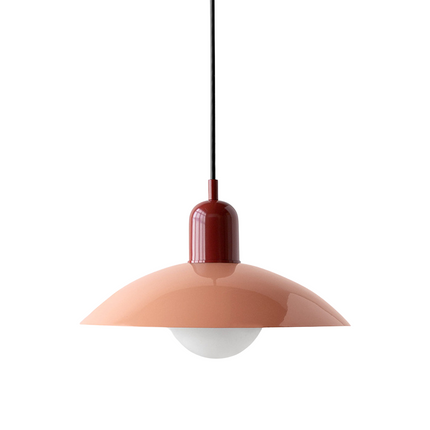 Lampa wisząca z zakrzywionym metalowym kloszem do oświetlenia kuchennego – minimalistyczna oprawa do wnętrz 23