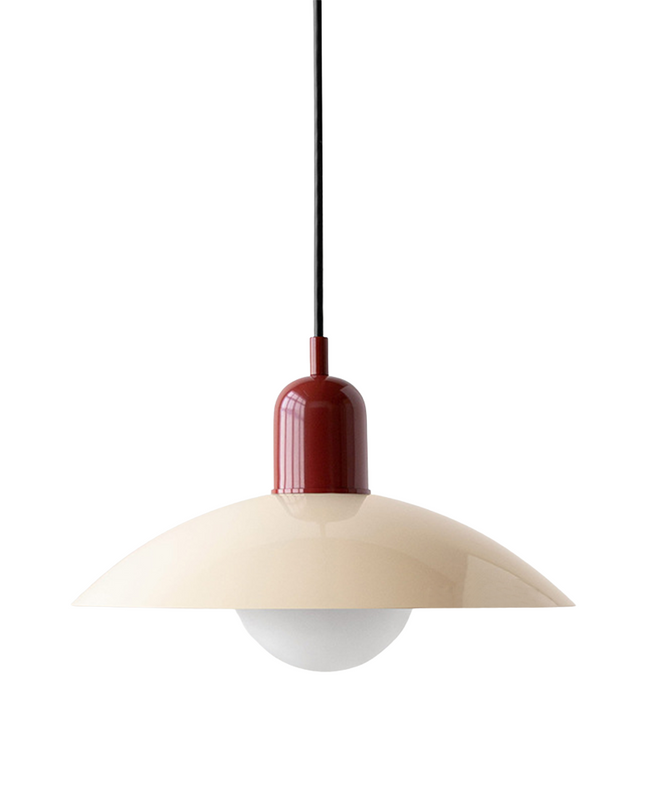 Lampa wisząca z zakrzywionym metalowym kloszem do oświetlenia kuchennego – minimalistyczna oprawa do wnętrz 5