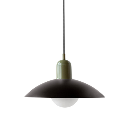 Lampa wisząca z zakrzywionym metalowym kloszem do oświetlenia kuchennego – minimalistyczna oprawa do wnętrz 9