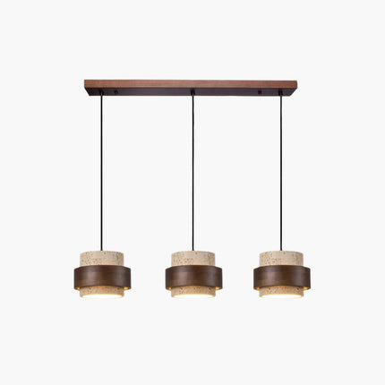 Lampka Nocna Ascend Retro Wabi-Sabi z Naturalnego Trawertynu i Drewna 10