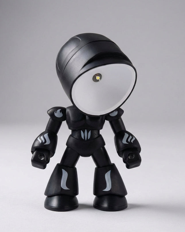 Lampka nocna LED dla dzieci w kształcie robota, emitująca miękkie światło, stabilna i idealna do s 2