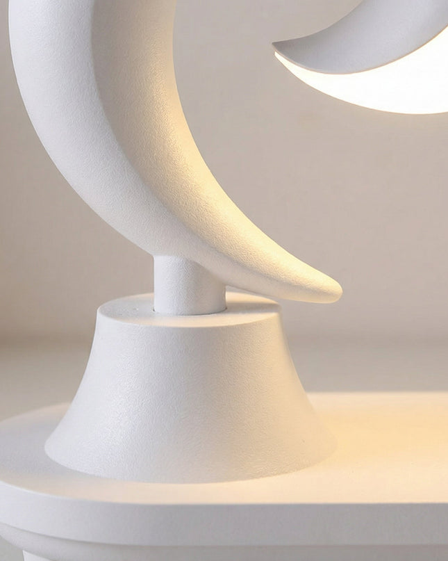Kompaktowa lampka nocna LED z Bluetooth i ładowaniem bezprzewodowym, idealna do sypialni, emit 3