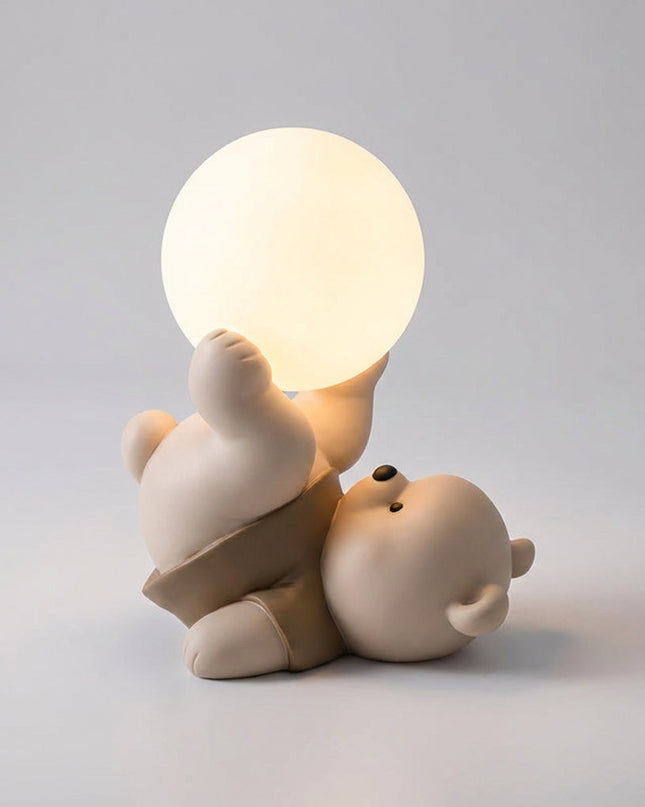 Lampka nocna LED z dotykowym sterowaniem w kształcie misia, idealna dla dzieci, z kompaktową sylwet 2