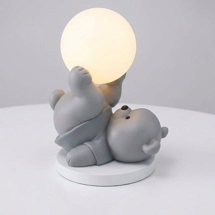Lampka nocna LED z dotykowym sterowaniem w kształcie misia, idealna dla dzieci, z kompaktową sylwet 5