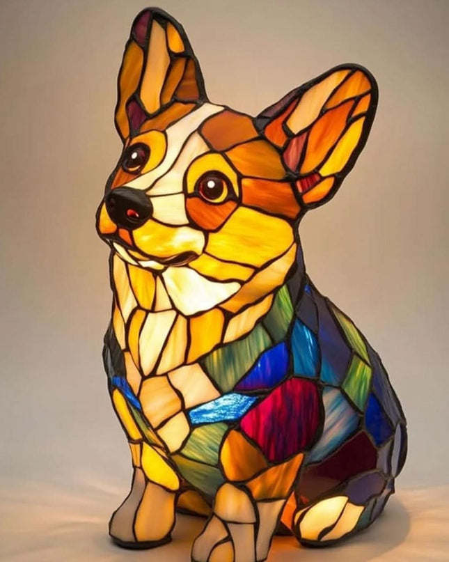 Lampka Nocna LED z Wzorem Psa – Ciepłe Światło, Kompaktowa Dekoracja do Domu 15 cm 7