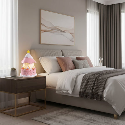 Lampka Nocna Projektor Galaxy Star z Muzyką i 12 Motywami – Idealna do Sypialni i dla Dzieci, Zasilanie na Baterie lub USB 1