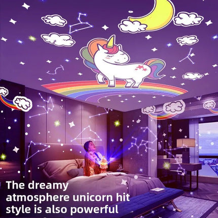 Lampka Nocna Projektor Galaxy Star z Muzyką i 12 Motywami – Idealna do Sypialni i dla Dzieci, Zasilanie na Baterie lub USB 3