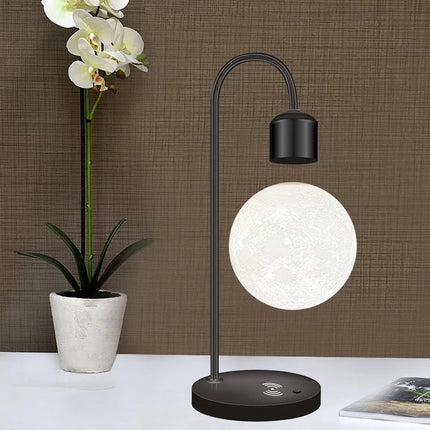 Lampa nocna z lewitacją magnetyczną i ładowaniem bezprzewodowym w nowoczesnym kształcie księży 4