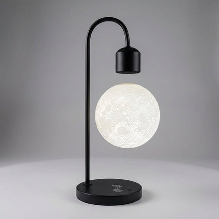 Lampa nocna z lewitacją magnetyczną i ładowaniem bezprzewodowym w nowoczesnym kształcie księży 5