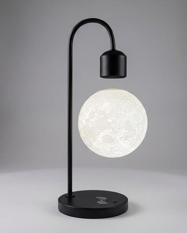 Lampa nocna z lewitacją magnetyczną i ładowaniem bezprzewodowym w nowoczesnym kształcie księży 5