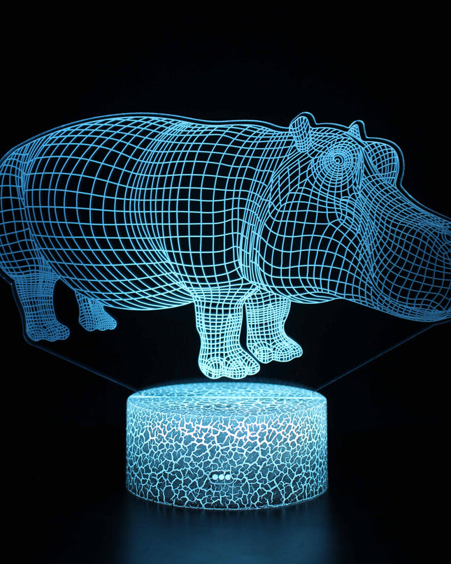 Lampka nocna LED 3D z dotykowym sterowaniem – wielokolorowa lampka nocna do pokoju dziecięcego i sypialni, zasilana bateryjnie 0