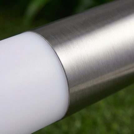 Lampy ogrodowe solarne LED cylindryczne z automatycznym włączaniem, emitujące ciepłe białe światło 3