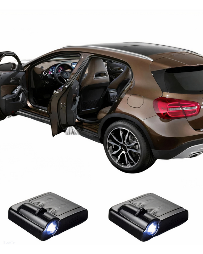 Lampy Projekcyjne LED do Drzwi Samochodowych – Eleganckie Oświetlenie Powitalne z Logo, Łatwa Instalacja, Kompaktowy Rozmiar 1
