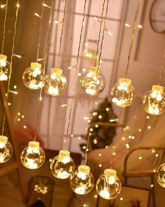 Lampy Wiszące LED w Kształcie Kuli do Użytku na Zewnątrz – Ciepłe Światło i Wodoodporność 1