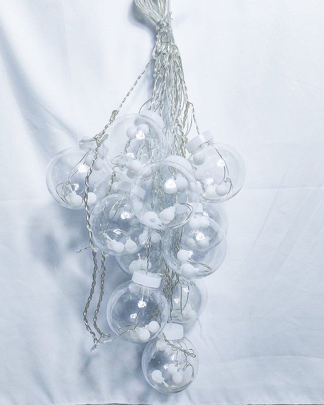 Lampy Wiszące LED w Kształcie Kuli do Użytku na Zewnątrz – Ciepłe Światło i Wodoodporność 8