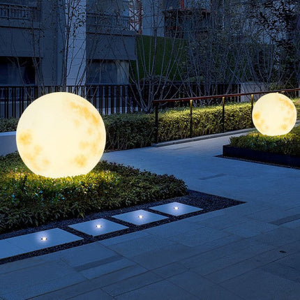 Lampy ogrodowe solarne z diodami LED w kształcie księżyca – ekologiczne oświetlenie zewnętrzne ścieżek i ogrodów 3