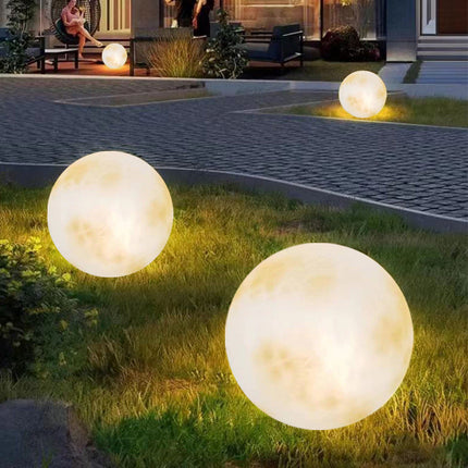 Lampy ogrodowe solarne z diodami LED w kształcie księżyca – ekologiczne oświetlenie zewnętrzne ścieżek i ogrodów 4