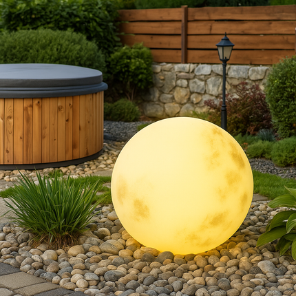 Lampy ogrodowe solarne z diodami LED w kształcie księżyca – ekologiczne oświetlenie zewnętrzne ścieżek i ogrodów 7