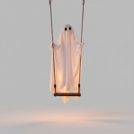 Latający Duch LED z regulowaną jasnością, zdalnie sterowana dekoracja Halloweenowa na zewnątrz w kolor 3