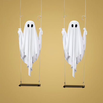 Latający Duch LED z regulowaną jasnością, zdalnie sterowana dekoracja Halloweenowa na zewnątrz w kolor 4
