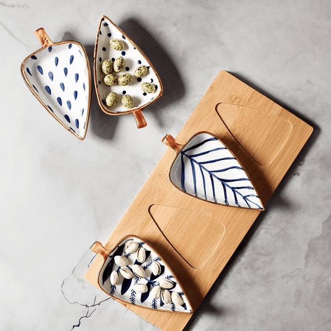 LeafLuxe – Elegancki zestaw ceramicznych talerzy o wyjątkowych kształtach – wszechstronny i łatwy w utrzymaniu 4