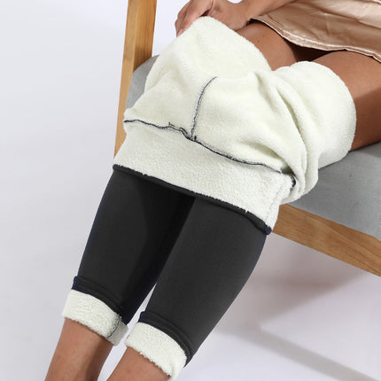 Legginsy damskie z podszewką z polaru i wysokim stanem – ciepłe i elastyczne, idealne na zimne dni 4