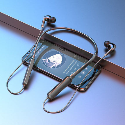 Lekkie słuchawki Bluetooth z pałąkiem na szyję do uprawiania sportu – bezprzewodowe, bateria wystarczająca na 12 godzin, odporne na pot 3