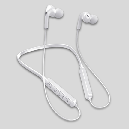 Lekkie słuchawki Bluetooth z pałąkiem na szyję do uprawiania sportu – bezprzewodowe, bateria wystarczająca na 12 godzin, odporne na pot 4