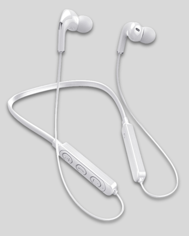 Lekkie słuchawki Bluetooth z pałąkiem na szyję do uprawiania sportu – bezprzewodowe, bateria wystarczająca na 12 godzin, odporne na pot 4