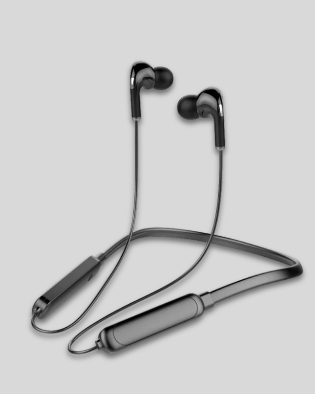 Lekkie słuchawki Bluetooth z pałąkiem na szyję do uprawiania sportu – bezprzewodowe, bateria wystarczająca na 12 godzin, odporne na pot 5