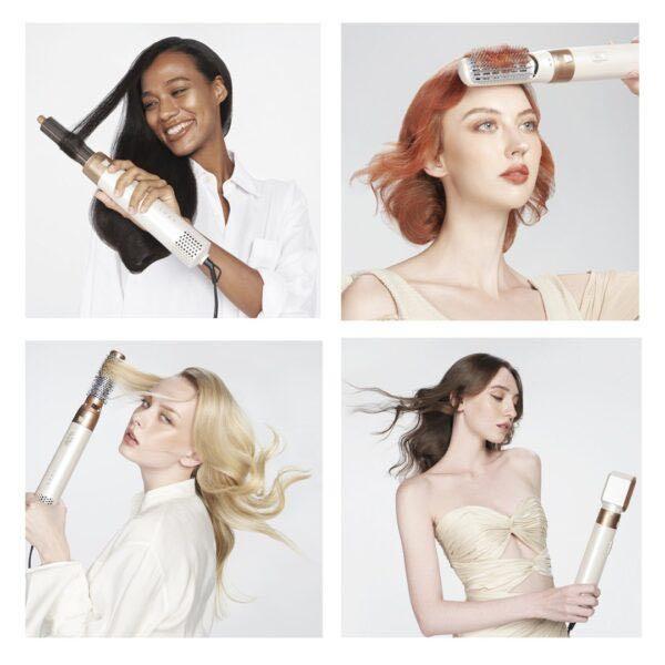 Lokówka i suszarka 5 w 1 z inteligentną kontrolą temperatury – ceramiczne narzędzie wielofunkcyjne do stylizacji wszystkich rodzajów włosów 4