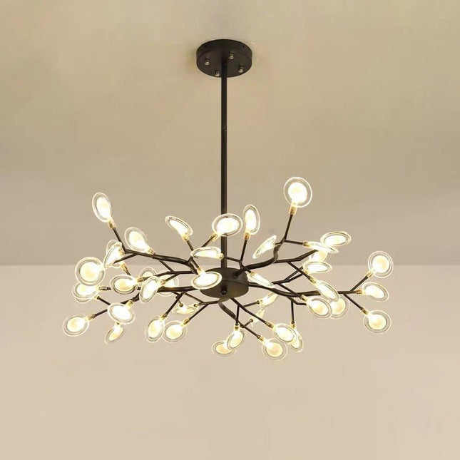 Lśniący Żyrandol Minimalistyczny do Salonu i Sypialni - Eleganckie Oświetlenie Akrylowe 70cm, 85cm, 114cm 11