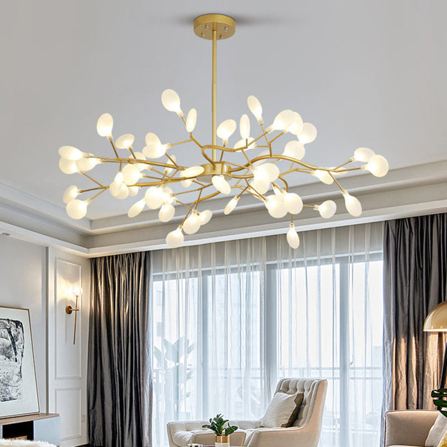 Lśniący Żyrandol Minimalistyczny do Salonu i Sypialni - Eleganckie Oświetlenie Akrylowe 70cm, 85cm, 114cm 3