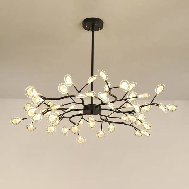 Lśniący Żyrandol Minimalistyczny do Salonu i Sypialni - Eleganckie Oświetlenie Akrylowe 70cm, 85cm, 114cm 6