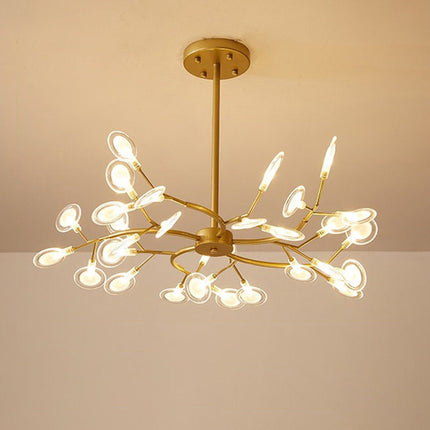 Lśniący Żyrandol Minimalistyczny do Salonu i Sypialni - Eleganckie Oświetlenie Akrylowe 70cm, 85cm, 114cm 8