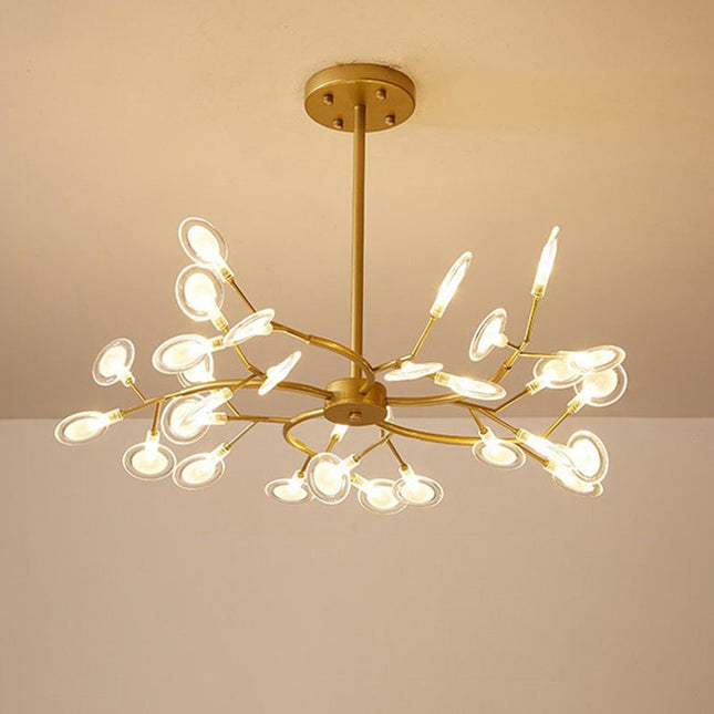 Lśniący Żyrandol Minimalistyczny do Salonu i Sypialni - Eleganckie Oświetlenie Akrylowe 70cm, 85cm, 114cm 8