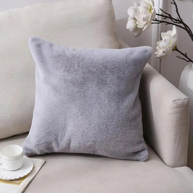 Luksusowa Poszewka z Króliczym Futrem do Wnętrza 2