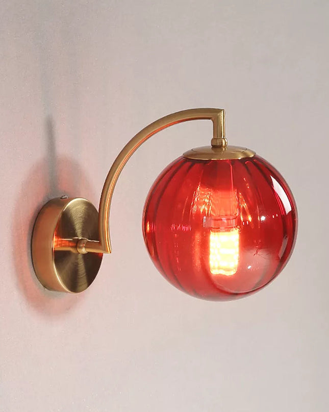 Luksusowy Kinkiet Ścienny LED ze Szklanym Kandelabrem – Elegancki Design do Sypialni i Salonu 30x14cm 4