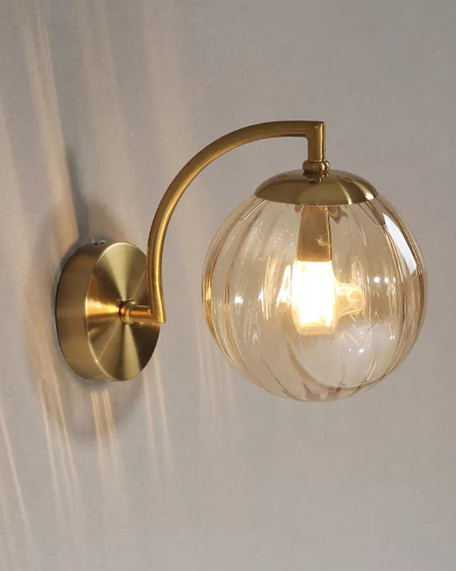 Luksusowy Kinkiet Ścienny LED ze Szklanym Kandelabrem – Elegancki Design do Sypialni i Salonu 30x14cm 5